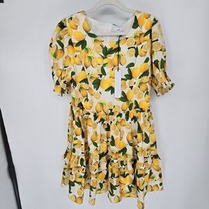 NSR lemon ruffle short dress size XLARGE